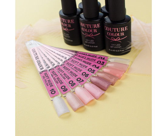 Изображение 3 Гель-лак Couture Colour Soft Nude 03 Розово-бежевый, 9 мл, Объем (мл, г): 9, Цвет: 03