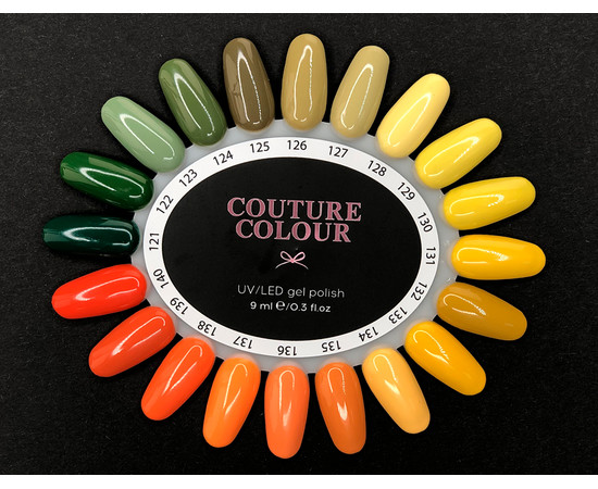 Зображення 2 Гель-лак Couture Colour №129 лимонно-жовтий, 9 мл, Об'єм (мл, г): 9, Колір: 129