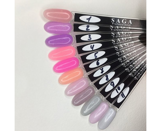 Зображення 3 База камуфлююча SAGA Cover Base Shimmer №10 лілово-рожевий з шиммером, 15 мл, Об'єм (мл, г): 15, Колір: 10