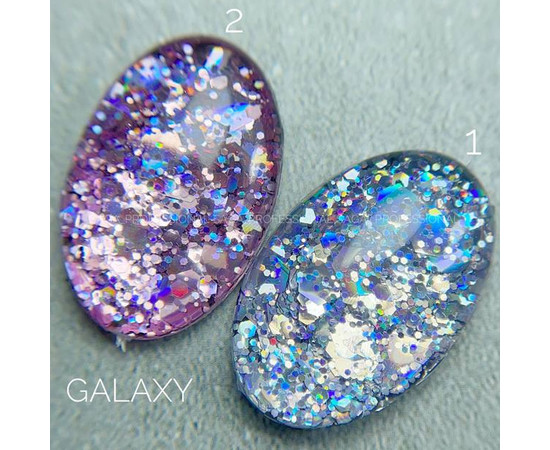 Изображение 5 Глиттерный гель SAGA GALAXY glitter №02, 8 мл, Объем (мл, г): 8, Цвет: 02
