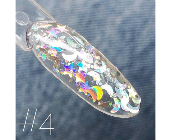 Изображение 2 Глиттерный гель SAGA GALAXY glitter №04, 8 мл, Объем (мл, г): 8, Цвет: 04