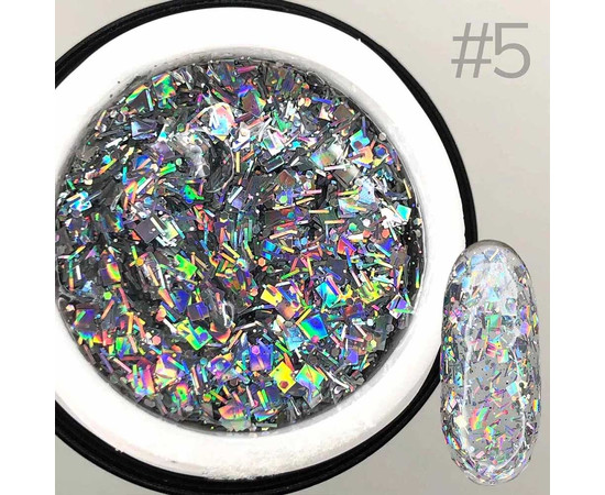 Изображение 3 Глиттерный гель SAGA GALAXY glitter №05, 8 мл, Объем (мл, г): 8, Цвет: 05