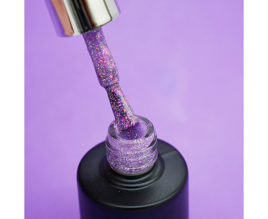Изображение 2 Гель-лак светоотражающий SAGA Fiery Gel №17 фиолетовый, 9 мл, Объем (мл, г): 9, Цвет: 17