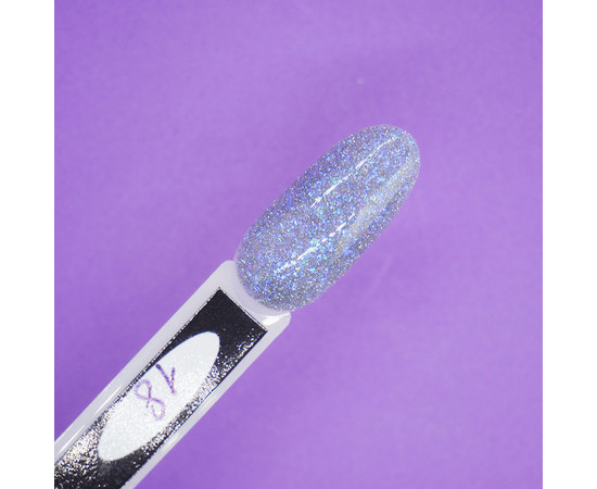 Изображение 4 Гель-лак светоотражающий SAGA Fiery Gel №18 сине-серебряный, 9 мл, Объем (мл, г): 9, Цвет: 18