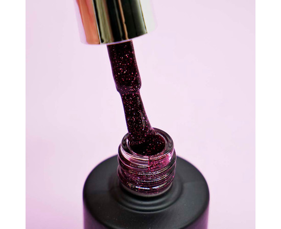 Зображення 2 Гель-лак світловідбиваючий SAGA Fiery Gel №25 червоно-рожевий, 9 мл, Об'єм (мл, г): 9, Колір: 25