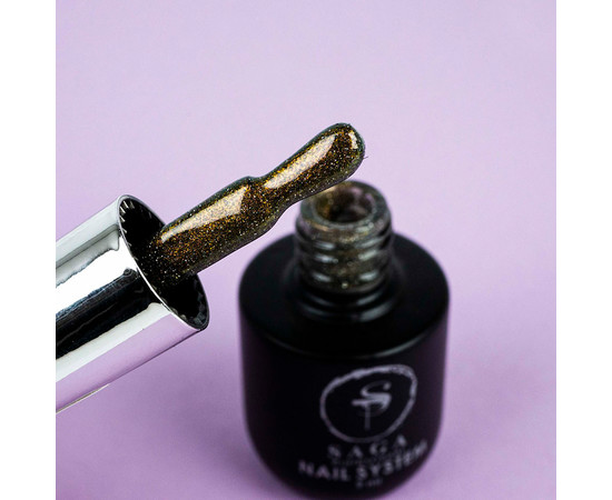 Зображення 3 Гель-лак світловідбивний SAGA Cat Chameleon №CC06 бронзовий, 8 мл, Об'єм (мл, г): 8, Колір: CC06