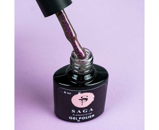 Зображення 2 Гель-лак світловідбивний SAGA Cat Chameleon №CC07 рожевий, 8 мл, Об'єм (мл, г): 8, Колір: CC07