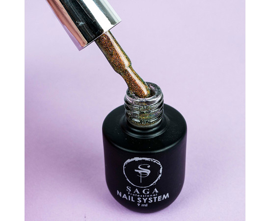 Зображення 2 Гель-лак світловідбивний SAGA Cat Chameleon №CC10 рожево-червоний, 8 мл, Об'єм (мл, г): 8, Колір: CC10