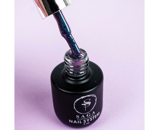 Зображення 2 Гель-лак світловідбивний SAGA Cat Chameleon №CC14 бірюзово-смарагдовий, 8 мл, Об'єм (мл, г): 8, Колір: CC14