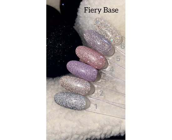 Изображение 6 База камуфлирующая SAGA Fiery Base №06 серебристый с блестками, светоотражающий, 8 мл, Объем (мл, г): 8, Цвет: 06