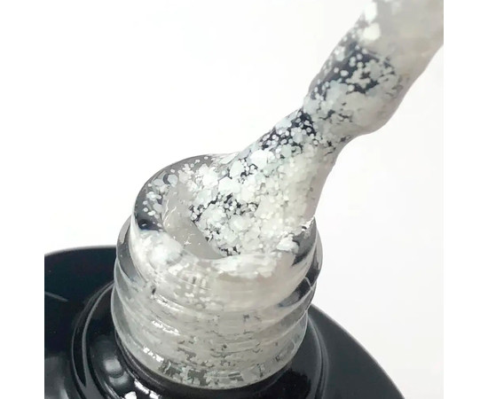 Зображення 4 Гель-лак SAGA Marmalade №06 прозорий з білими конфетті, 9 мл, Об'єм (мл, г): 9, Колір: 06