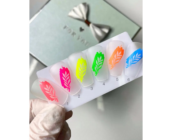 Изображение 2 Лак-краска для стемпинга SAGA Neon №01 коралловый, 8 мл