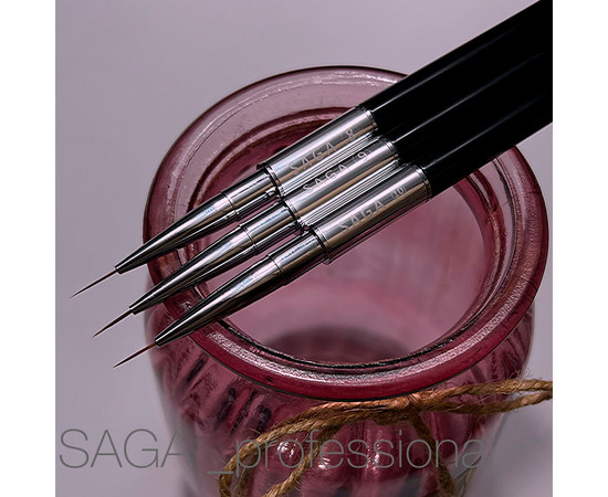 Изображение 7 Кисть гель+лайнер двухсторонний SAGA professional №09