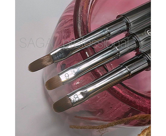 Изображение 6 Кисть гель+лайнер двухсторонний SAGA professional №09