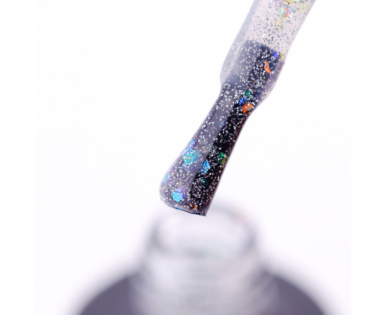 Изображение 2 База камуфлирующая SAGA Fiery Base №06 серебристый с блестками, светоотражающий, 8 мл, Объем (мл, г): 8, Цвет: 06