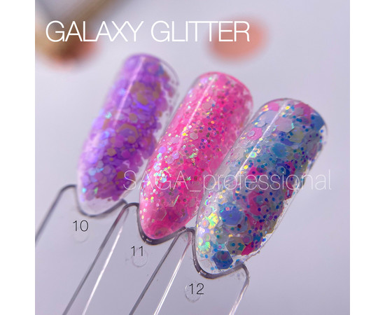 Изображение 2 Глиттерный гель SAGA GALAXY glitter №12, 8 мл, Объем (мл, г): 8, Цвет: 12