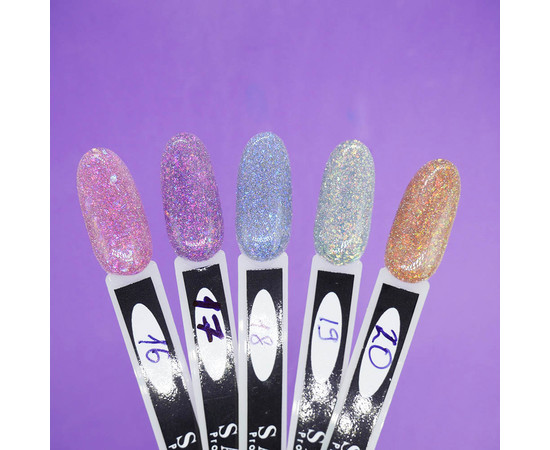 Зображення 5 Гель-лак світловідбивний SAGA Fiery Gel №20 золотий, 9 мл, Об'єм (мл, г): 9, Колір: 20