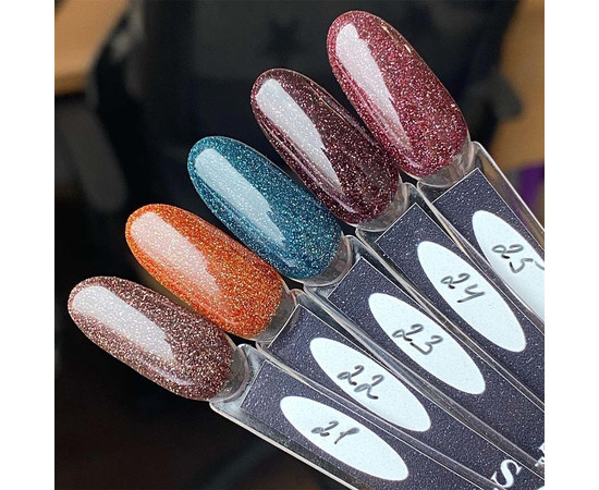 Зображення 2 Гель-лак світловідбивний SAGA Fiery Gel №24 бордовий, 9 мл, Об'єм (мл, г): 9, Колір: 24