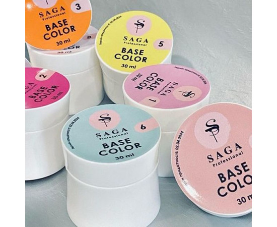 Изображение 3 База камуфлирующая SAGA Color Base №05 желтый, 30 мл, Объем (мл, г): 30, Цвет: 05
