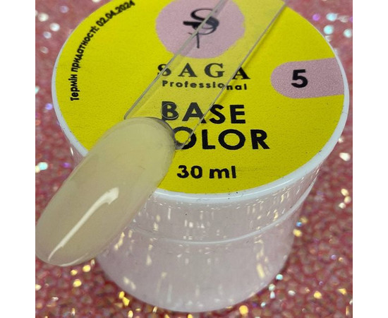 Изображение 2 База камуфлирующая SAGA Color Base №05 желтый, 30 мл, Объем (мл, г): 30, Цвет: 05
