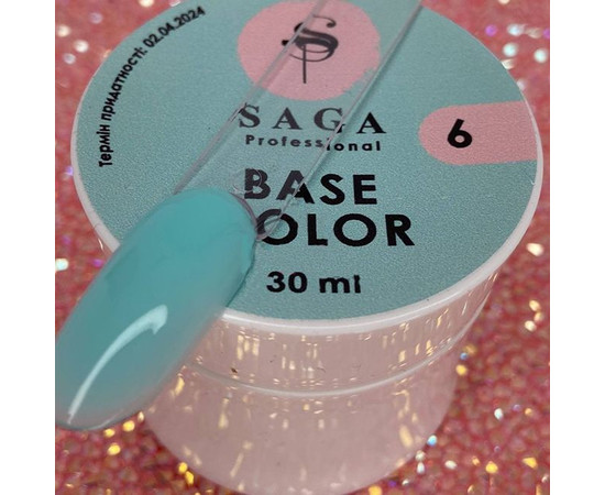 Зображення 2 База камуфлююча SAGA Color Base №06 бірюзово-блакитний, 30 мл, Об'єм (мл, г): 30, Колір: 06