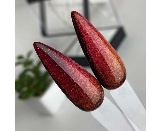 Зображення 4 Гель-лак світловідбивний SAGA Cat Chameleon №CC15 оранжево-червоний, 8 мл, Об'єм (мл, г): 8, Колір: CC15