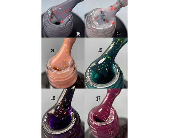 Изображение 2 База камуфлирующая SAGA Leaf Base №16 серый с красной поталью, 8 мл, Объем (мл, г): 8, Цвет: 16