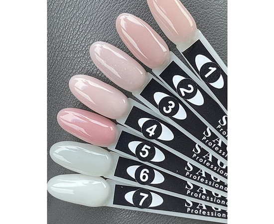 Изображение 2 Гель для наращивания SAGA Builder Gel Veil №03 бледно-розовый с шиммером, 15 мл, Объем (мл, г): 15, Цвет: 003