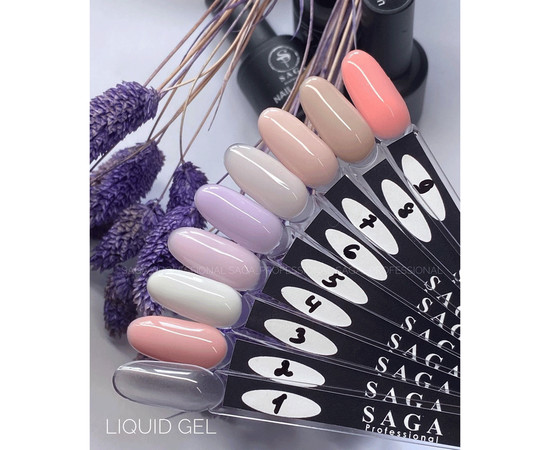 Изображение 4 Моделирующий гель SAGA Liquid Gel №07 сиреневый 15 мл, Объем (мл, г): 15, Цвет: 07