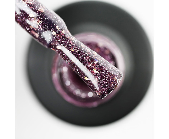 Зображення 2 Гель-лак світловідбиваючий SAGA Fiery Gel №30 гранатовий з поталлю, 9 мл, Об'єм (мл, г): 9, Колір: 30