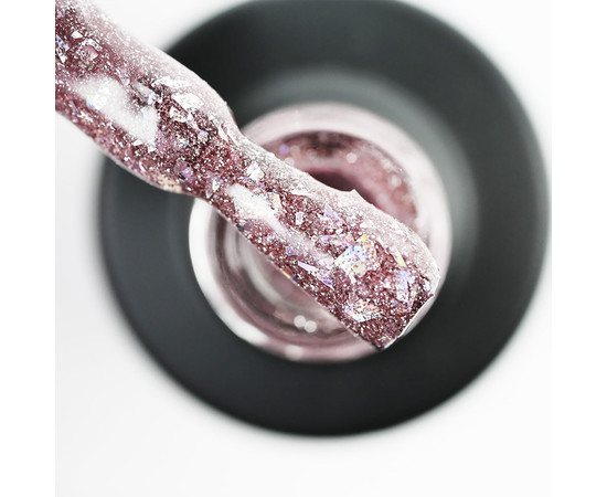 Изображение 2 Гель-лак светоотражающий SAGA Fiery Gel №34 персиково-оранжевый с поталью, 9 мл, Объем (мл, г): 9, Цвет: 34