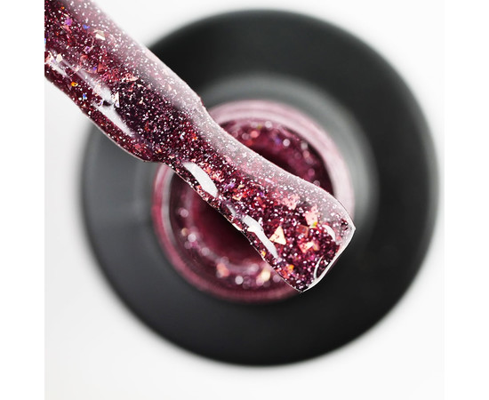 Изображение 2 Гель-лак светоотражающий SAGA Fiery Gel №31 красный с поталью, 9 мл, Объем (мл, г): 9, Цвет: 31