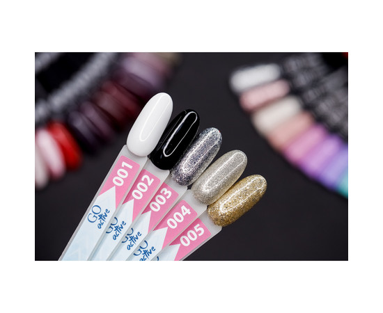Изображение 3 Гель-лак GO Active 005 Never say never золотые блестки, 10 мл, Объем (мл, г): 10, Цвет: 005