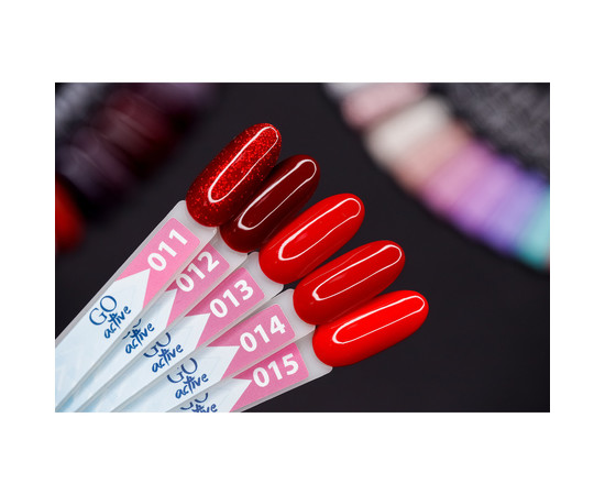 Зображення 3 Гель-лак GO Active 011 Now or Never червоно-теракотовий з червоними шиммерами, 10 мл, Об'єм (мл, г): 10, Колір: 011