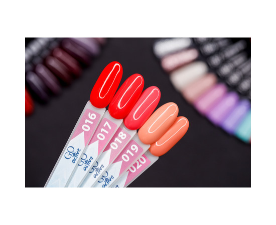 Изображение 3 Гель-лак GO Active 019 Never Stop Dreaming лососевый, 10 мл, Объем (мл, г): 10, Цвет: 019