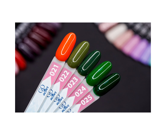 Изображение 3 Гель-лак GO Active 025 Never Say Never зеленый, 10 мл, Объем (мл, г): 10, Цвет: 025