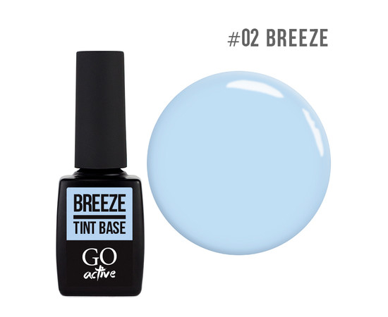 Зображення 2 База кольорова GO Active Tint Base 02 Breeze, пастельно-блакитний, 10 мл, Об'єм (мл, г): 10, Колір: 02
