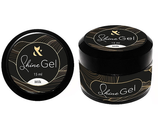 Зображення 4 Трифазний гель для нігтів F.O.X Shine Gel 15 мл, Milk, Об'єм (мл, г): 15, Колір: 001