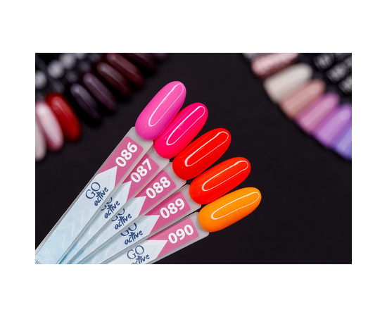 Изображение 3 Гель-лак GO Active 088 Beauty is Power алая роза, 10 мл, Объем (мл, г): 10, Цвет: 088