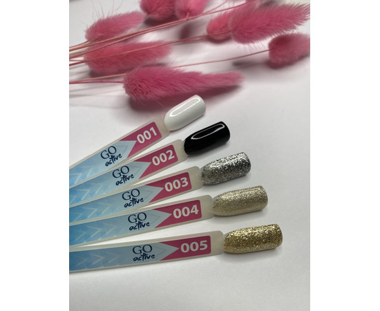 Зображення 6 Гель-лак GO Active 003 Now or Never срібло з блискітками та слюдою, 10 мл, Об'єм (мл, г): 10, Колір: 003