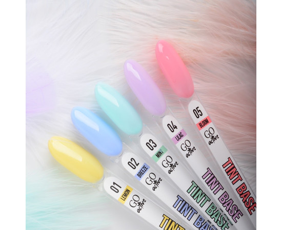 Зображення 4 База кольорова GO Active Tint Base 03 Mint, м'ятна пастель, 10 мл, Об'єм (мл, г): 10, Колір: 03
