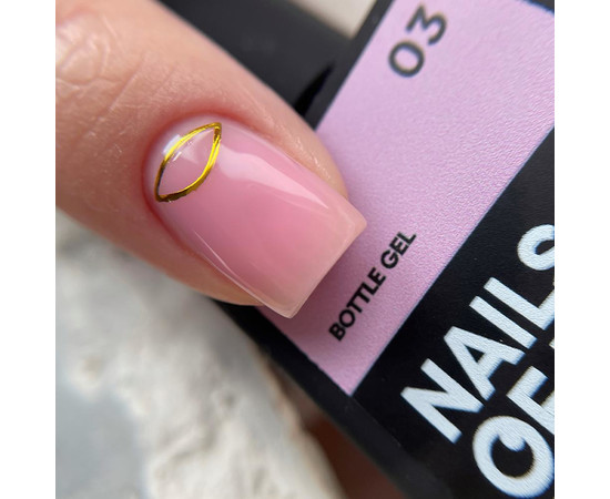 Зображення 3 Nails of the Day Bottle Gel 03 – надміцний гель ніжно-рожевий , 30 мл, Об'єм (мл, г): 30, Колір: 03