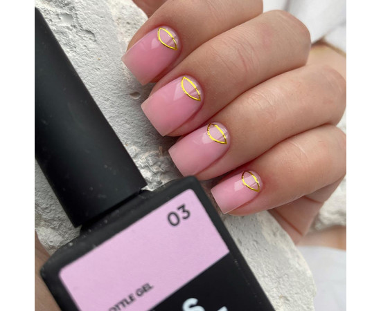 Зображення 4 Nails of the Day Bottle Gel 03 – надміцний гель ніжно-рожевий , 30 мл, Об'єм (мл, г): 30, Колір: 03