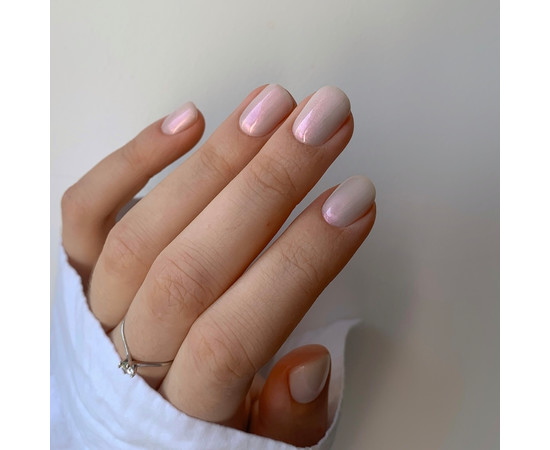 Зображення 10 Nails of the Day Shell top 03 – перлинний топ з рожевою втиркою без липкого шару, 10 мл, Об'єм (мл, г): 10, Колір: 03