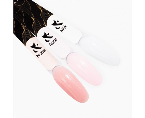 Зображення 3 Трифазний гель для нігтів F.O.X Shine Gel 15 мл, Nude, Об'єм (мл, г): 15, Колір: 002