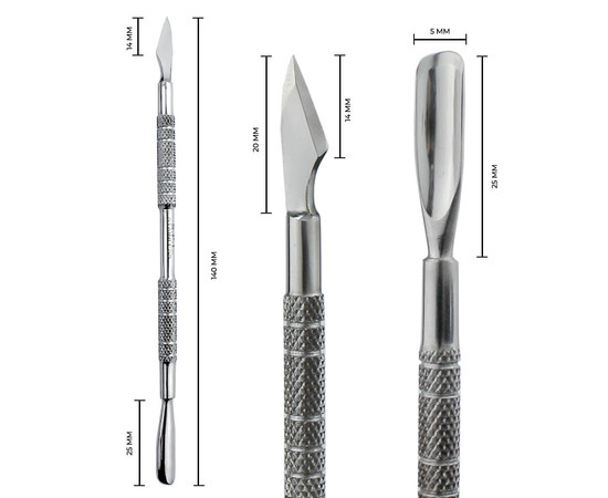 Зображення 5 Лопатка манікюрна кругла (топорик) SPL 9194