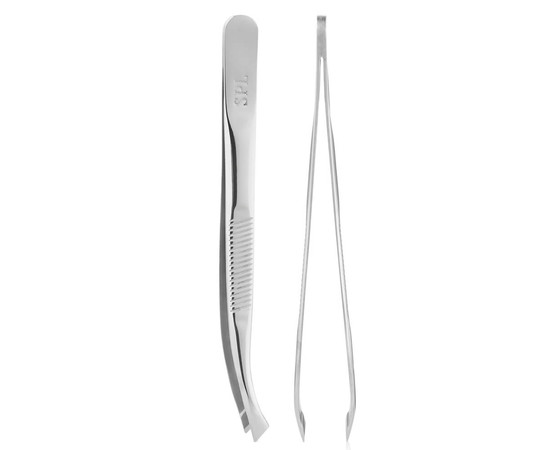 Зображення 4 Пінцет вигнутий скошений професійний SPL 9316