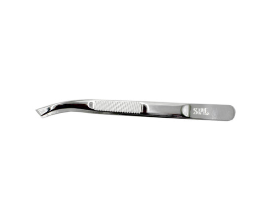 Зображення 2 Пінцет вигнутий скошений професійний SPL 9316
