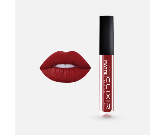 Изображение 2 Жидкая помада для губ Elixir Liquid Lip Matte 338 Blood, Цвет: 338