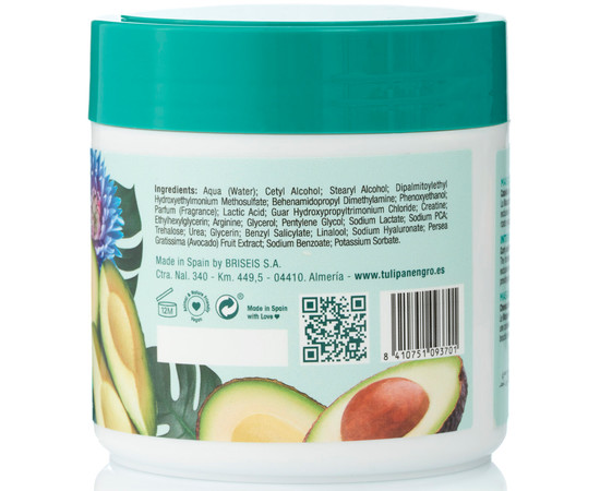 Зображення 2 Маска міцелярна Tulipan Negro Інтенсивне зволоження, 400 мл